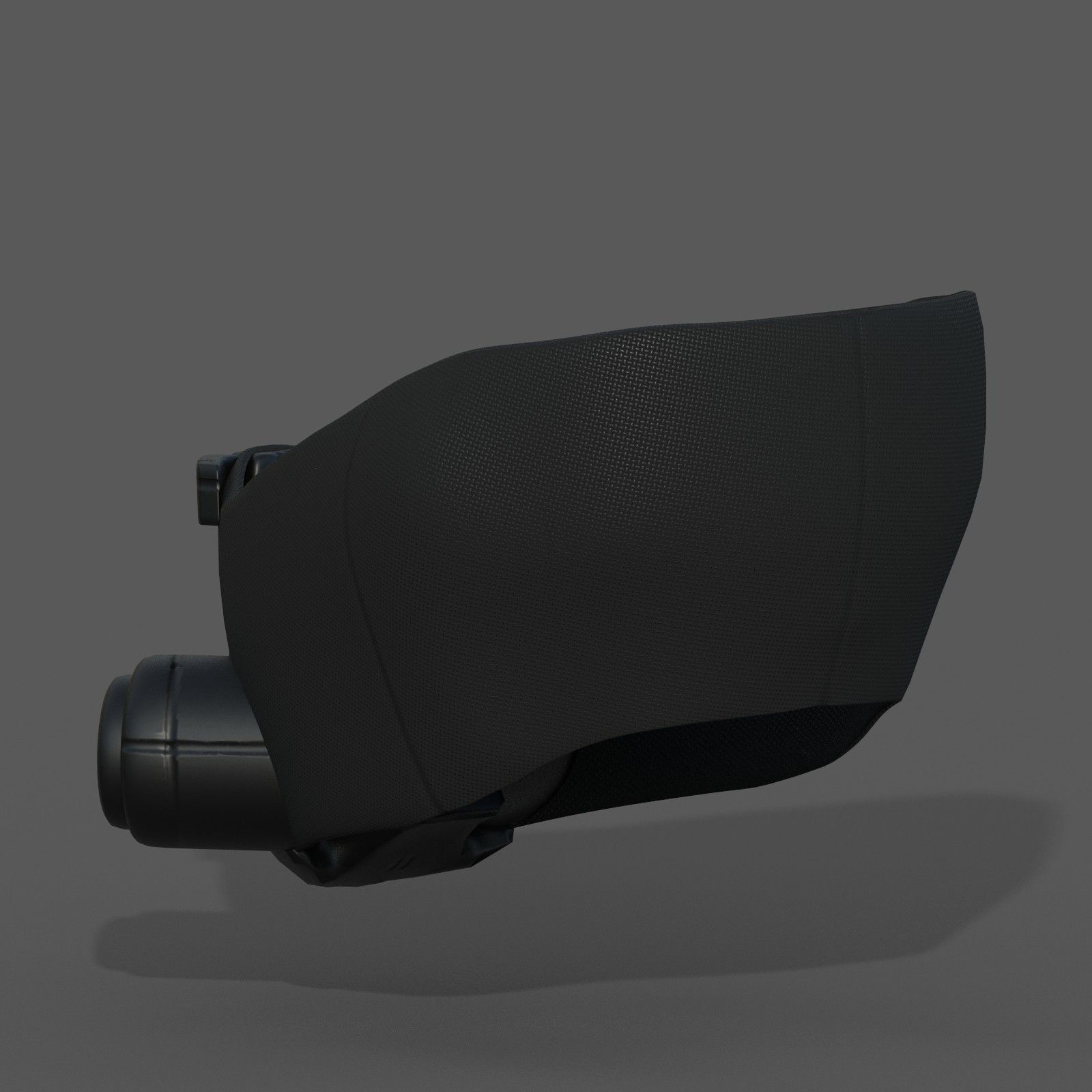 Gas mask helmet 3d model military combat fantasy Low-poly 3D model_6