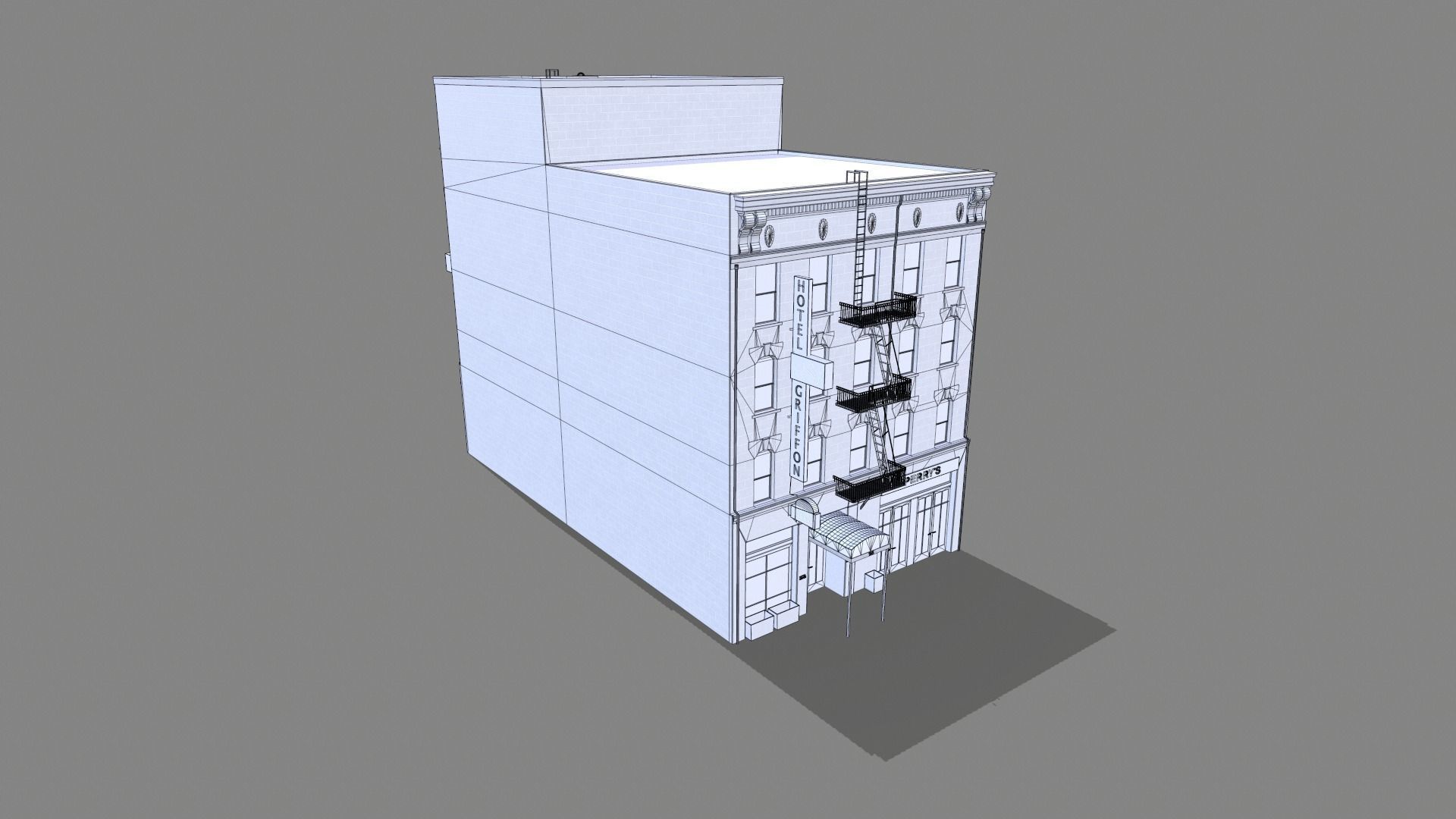 155 Steuart Street Building San Francisco Low-poly 3D model_10