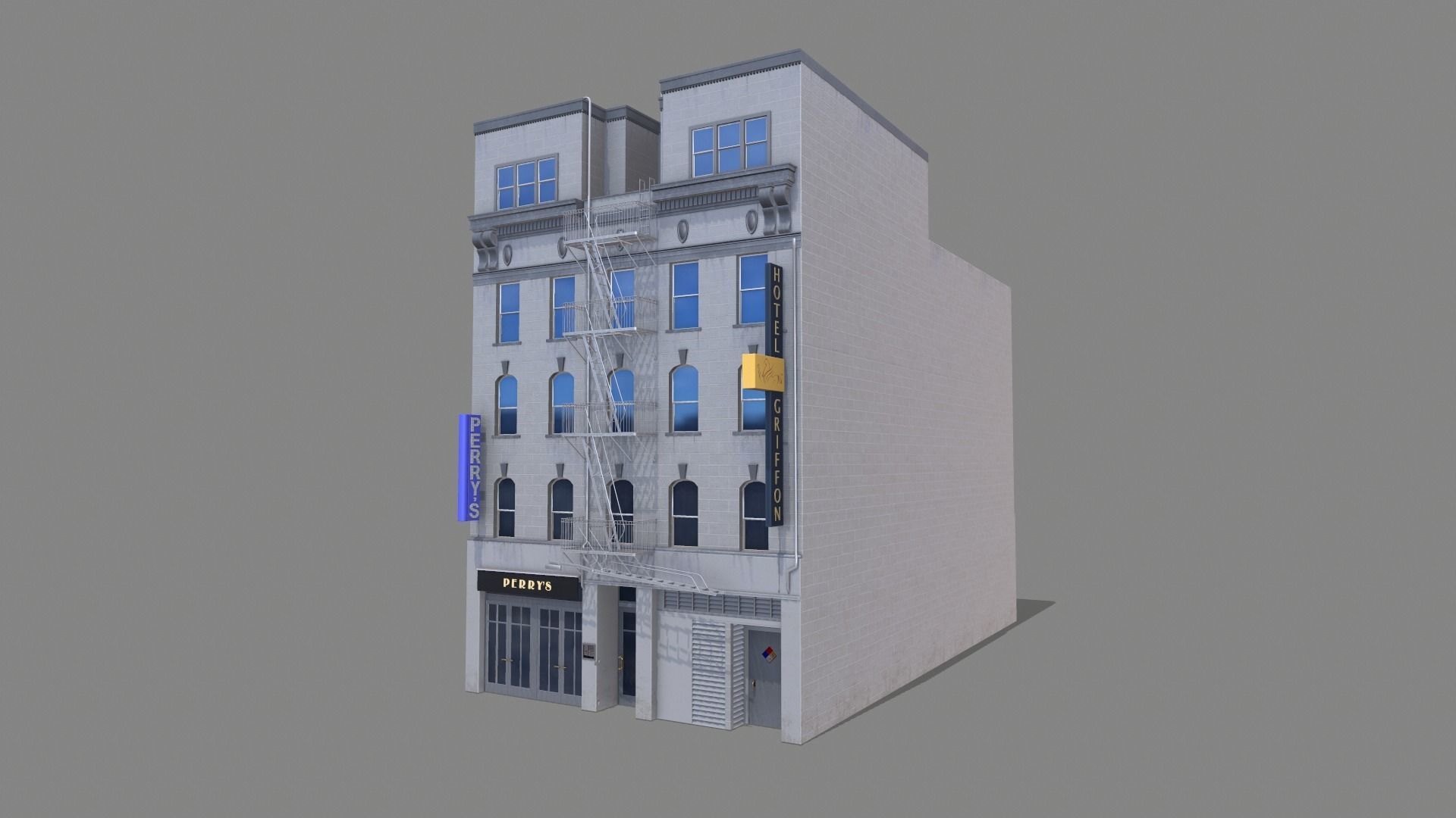 155 Steuart Street Building San Francisco Low-poly 3D model_4