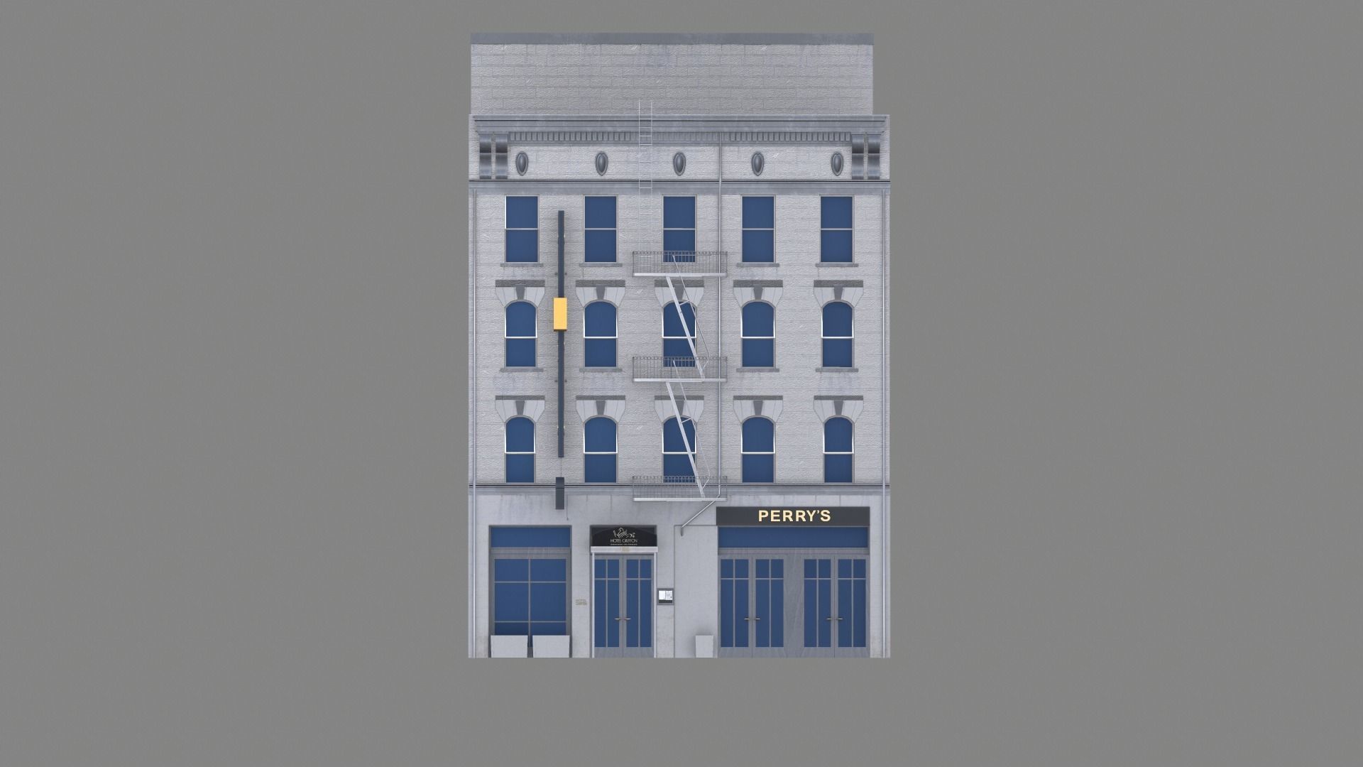 155 Steuart Street Building San Francisco Low-poly 3D model_7