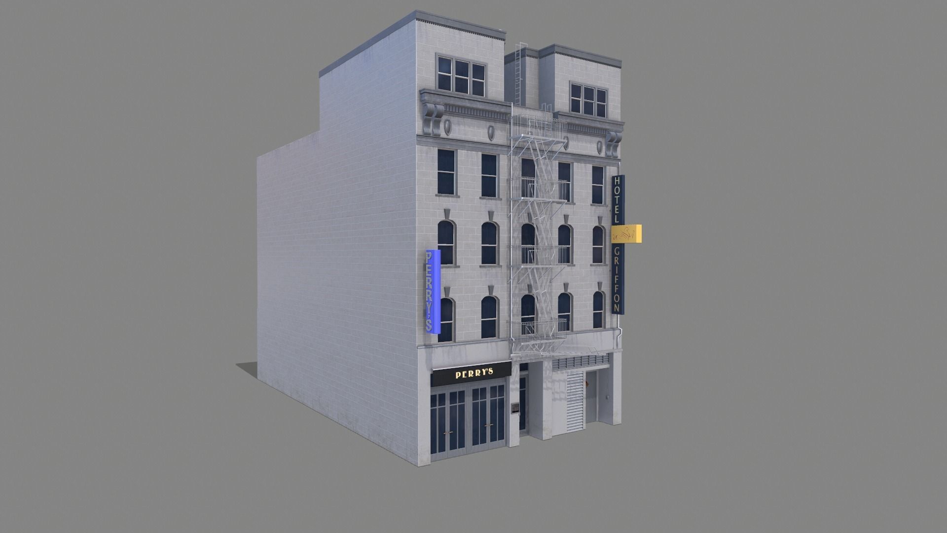 155 Steuart Street Building San Francisco Low-poly 3D model_3