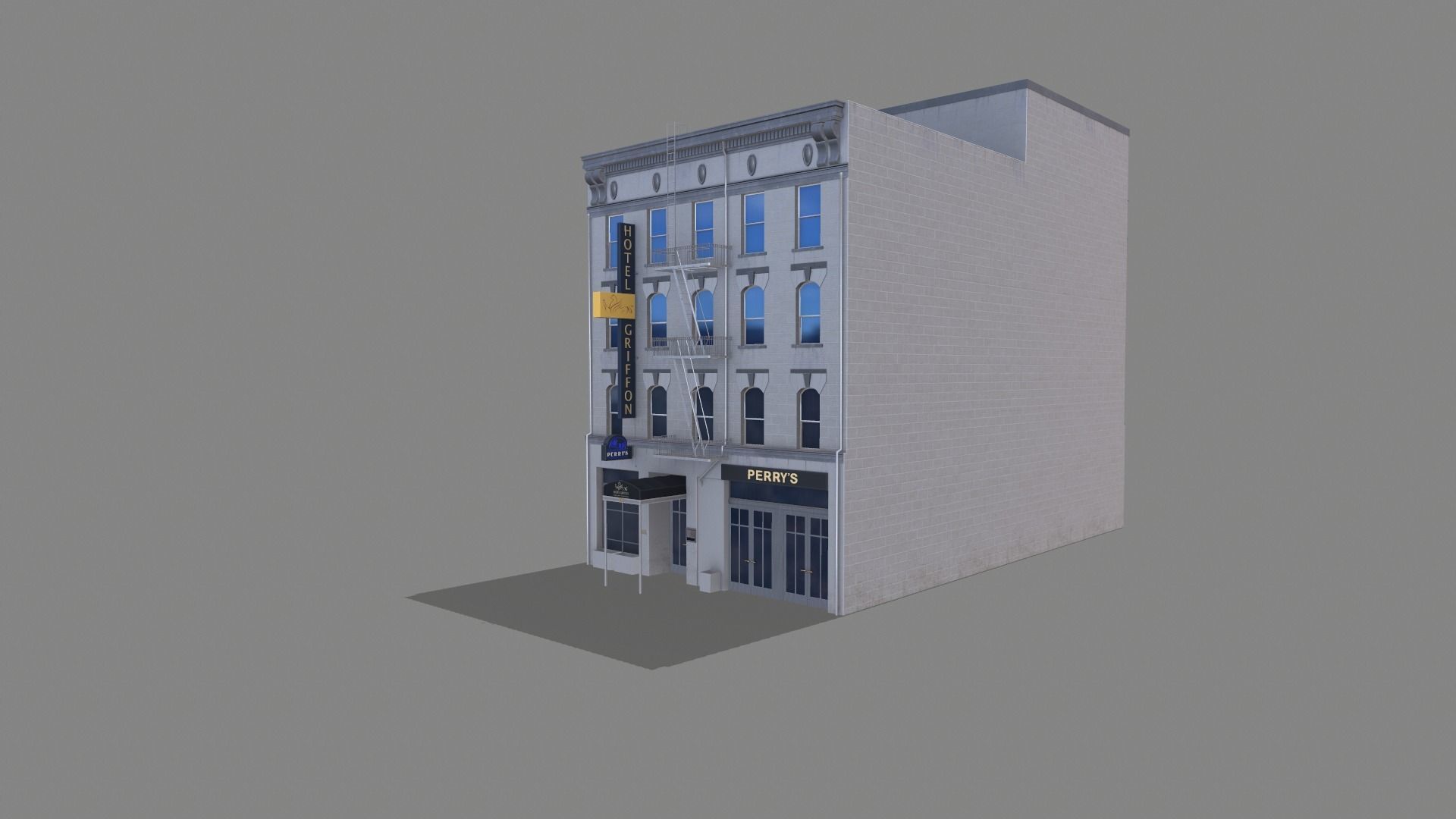 155 Steuart Street Building San Francisco Low-poly 3D model_2