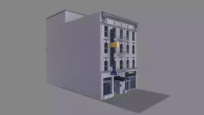 155 Steuart Street Building San Francisco Low-poly 3D model