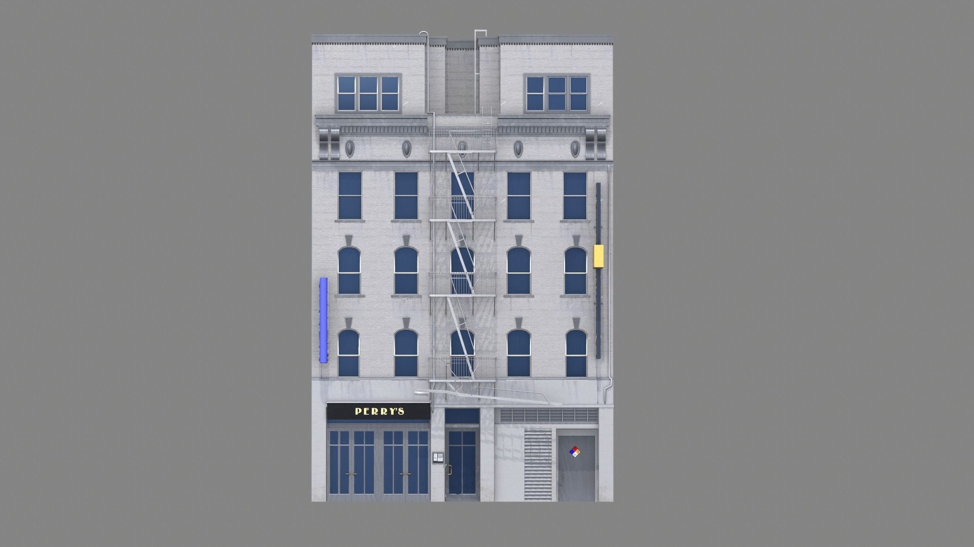 155 Steuart Street Building San Francisco Low-poly 3D model_5