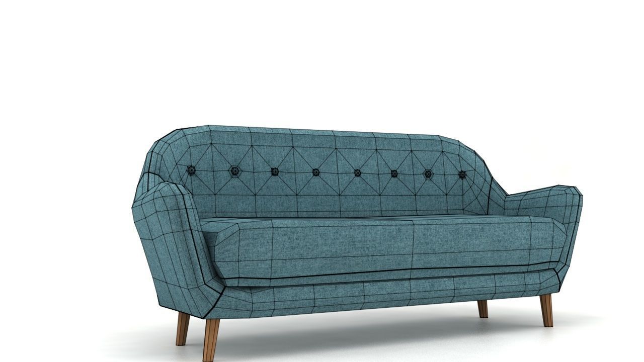 Calla Sofa Low-poly 3D model_13