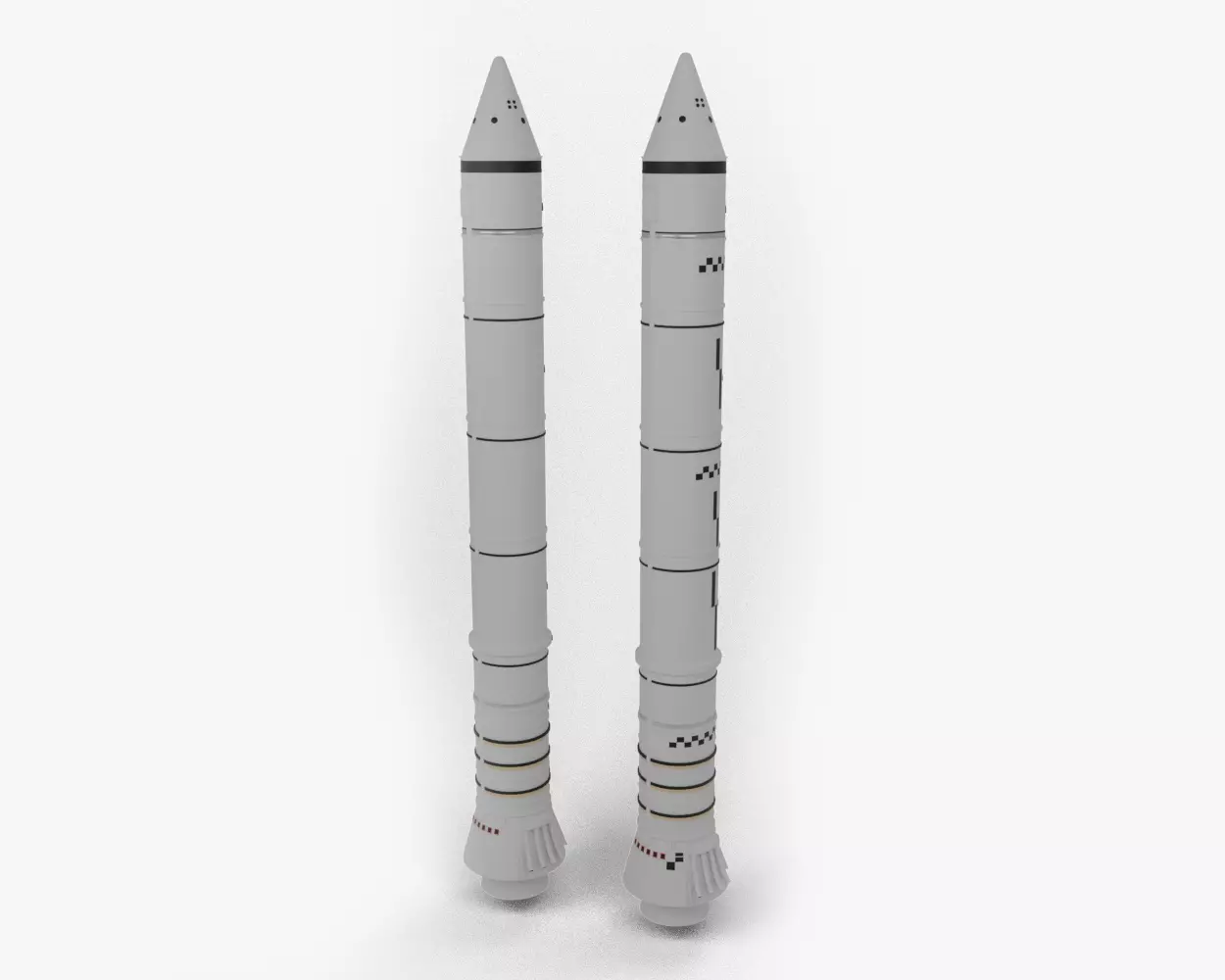Solid Rocket Booster Low-poly 3D model