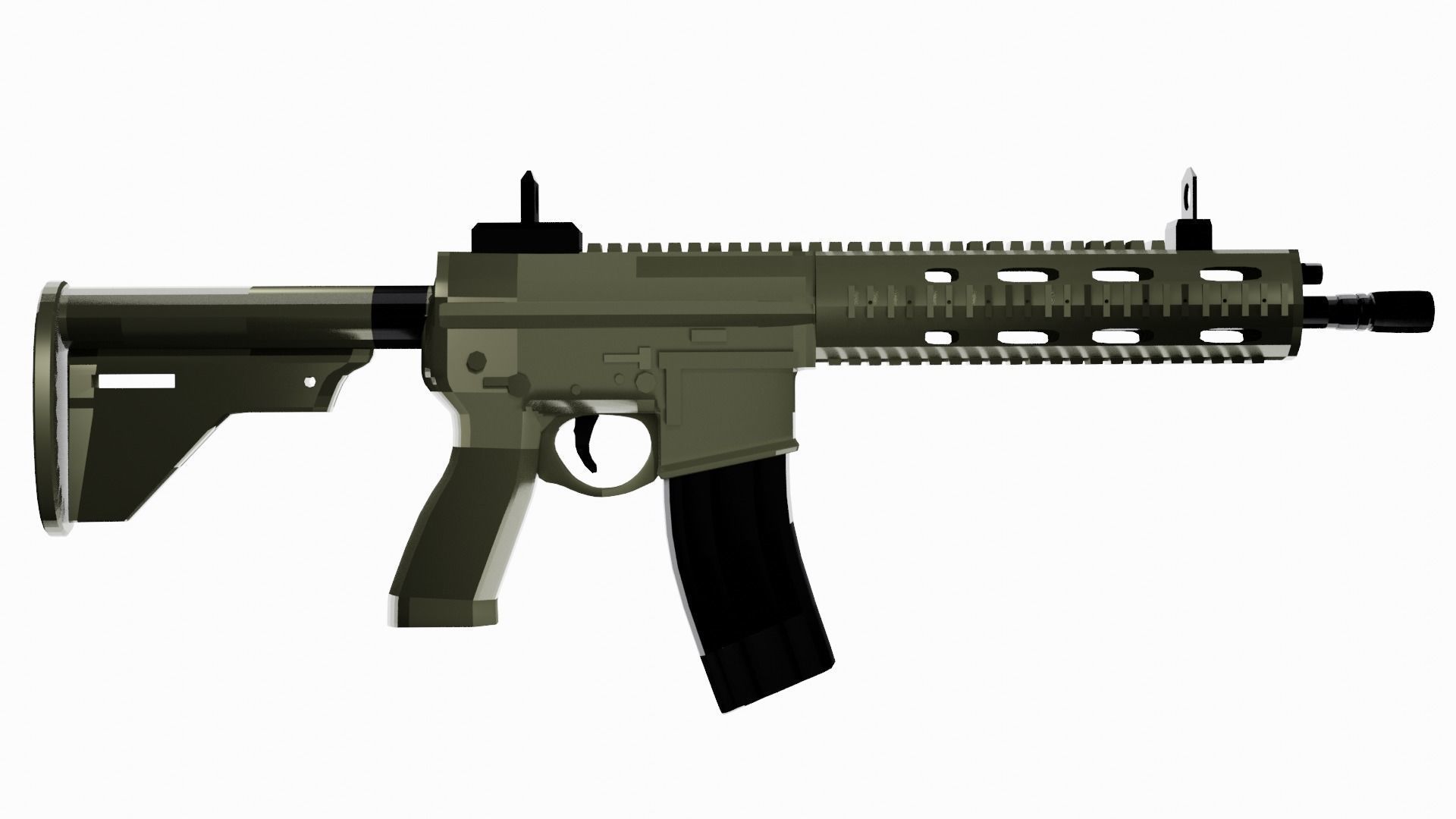 weapon pack 10 in 1  Low-poly 3D model_2