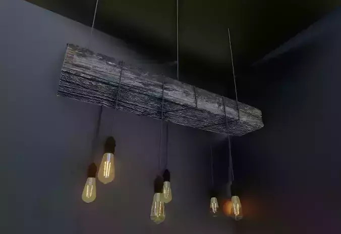 Wooden Chandelier railway sleeper 