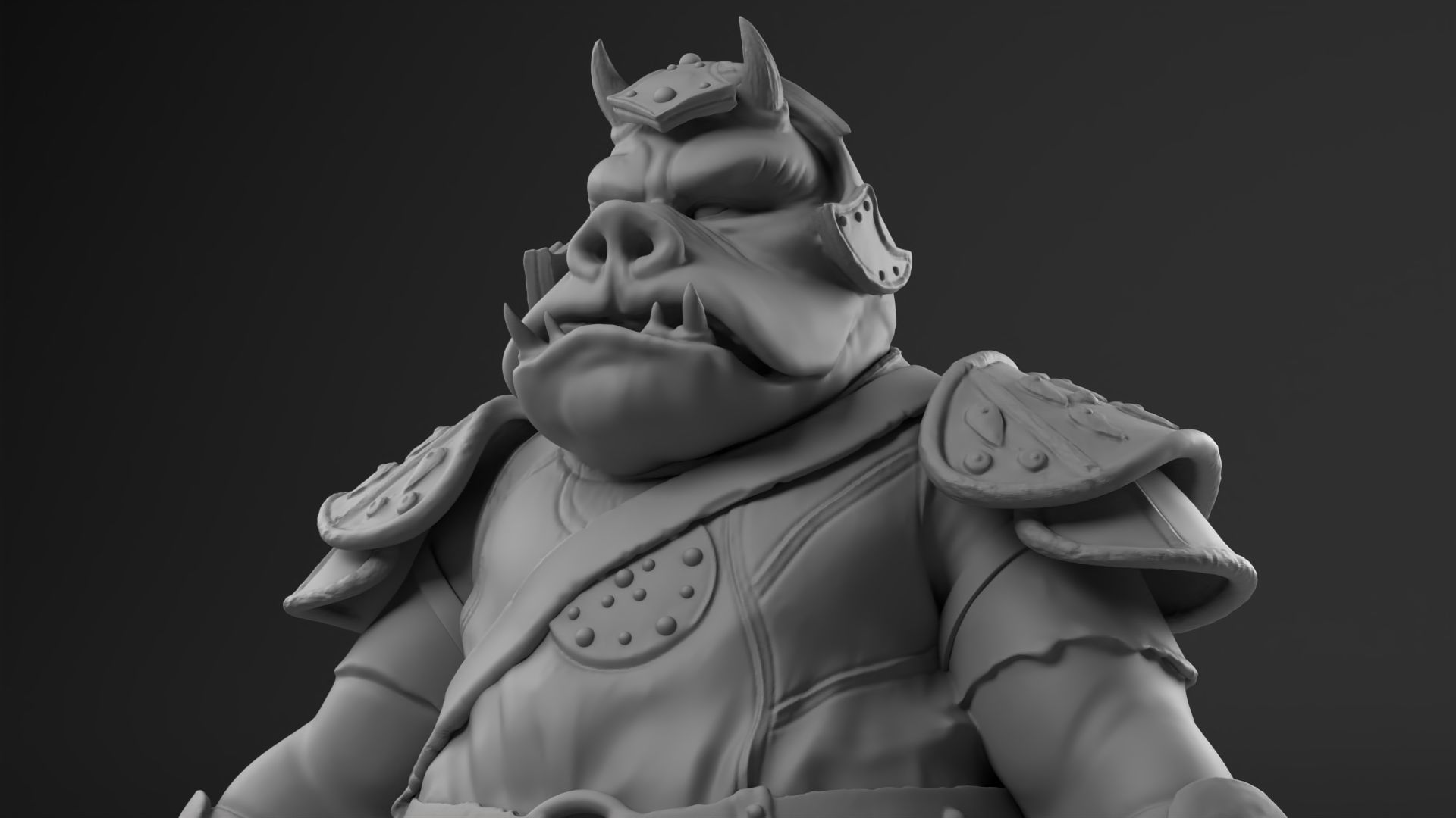 Rogua - Gamorrean guard - Star Wars Return of the Jedi 3D print model_5