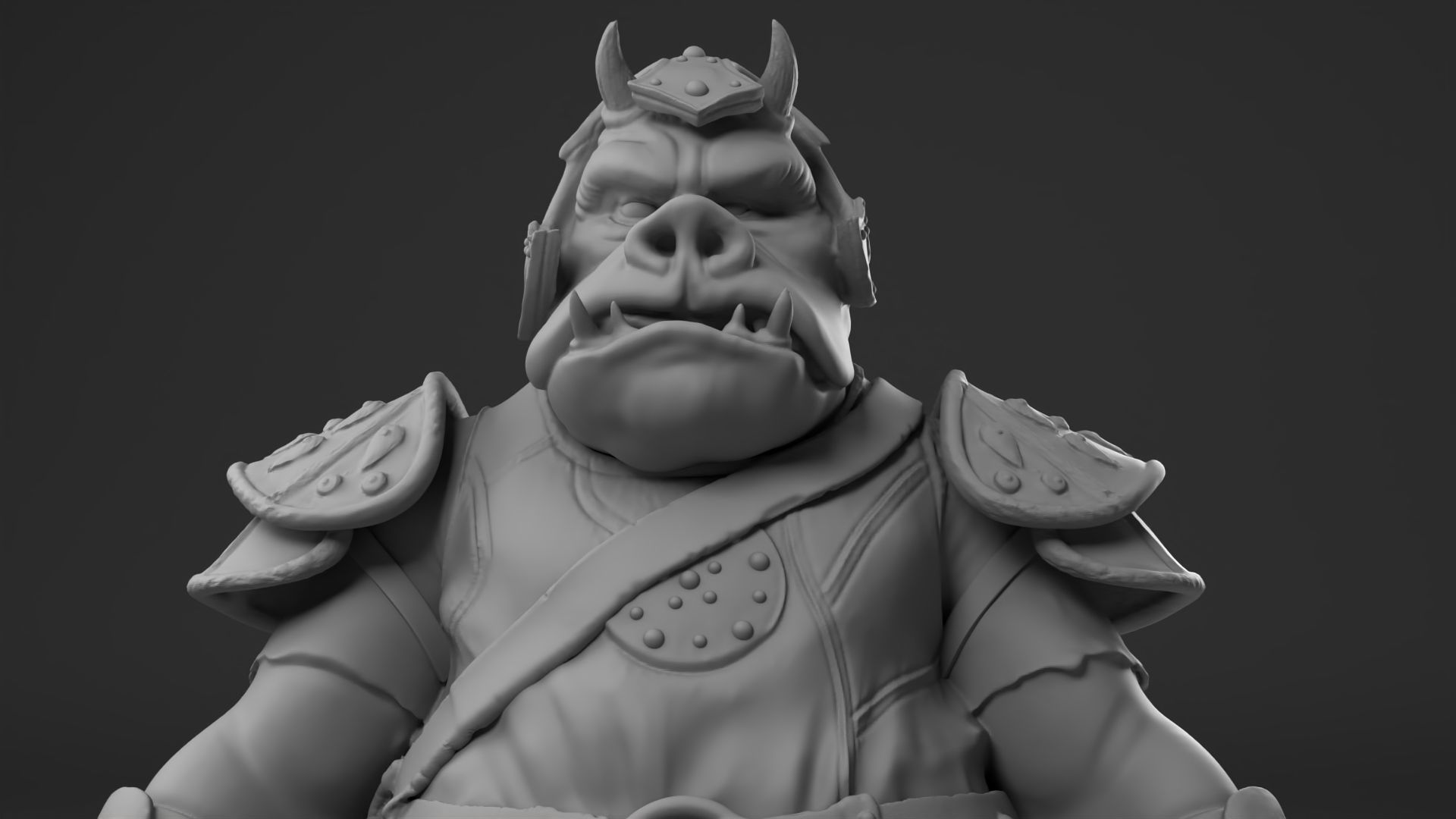 Rogua - Gamorrean guard - Star Wars Return of the Jedi 3D print model_4