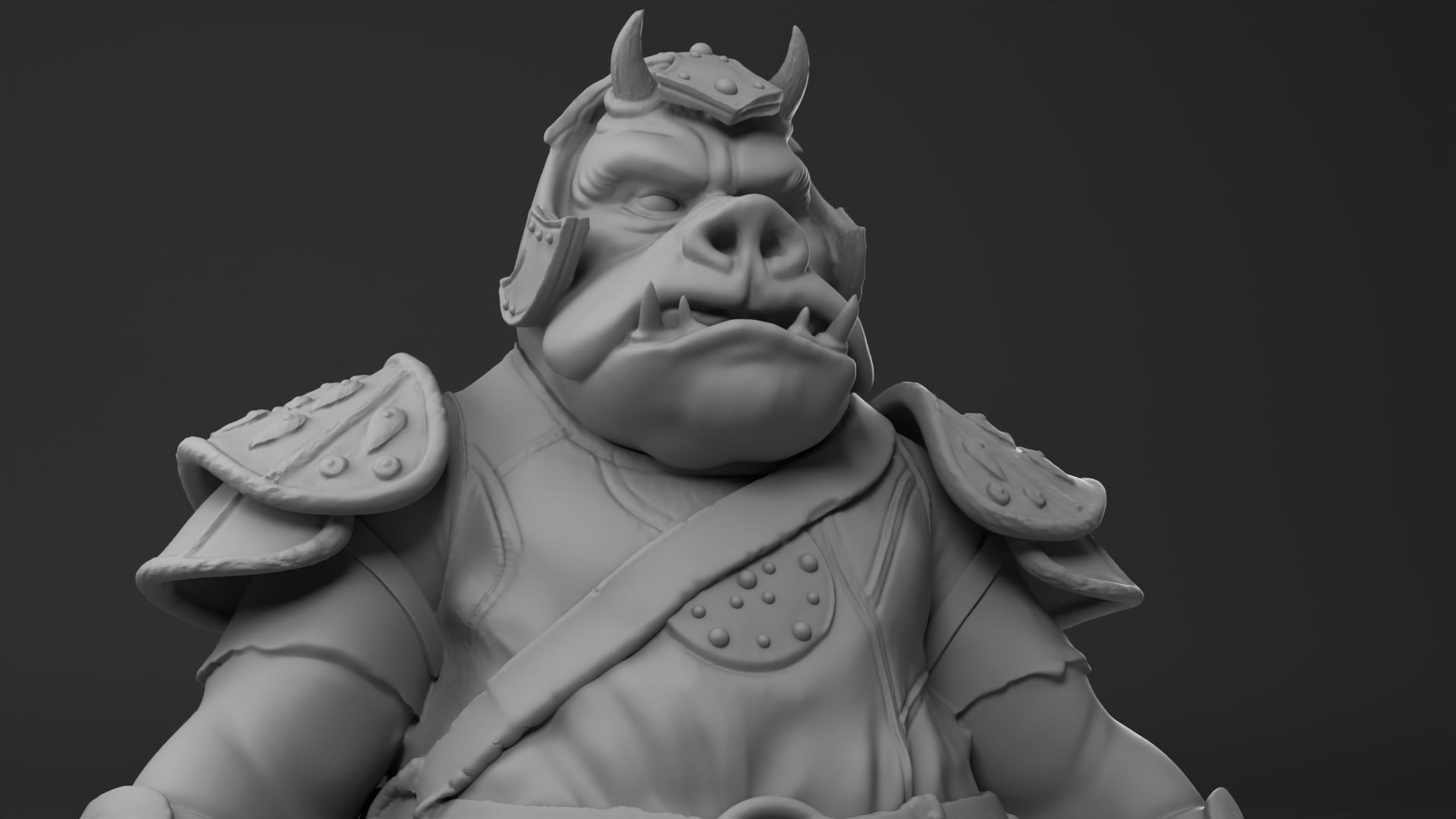 Rogua - Gamorrean guard - Star Wars Return of the Jedi 3D print model_16
