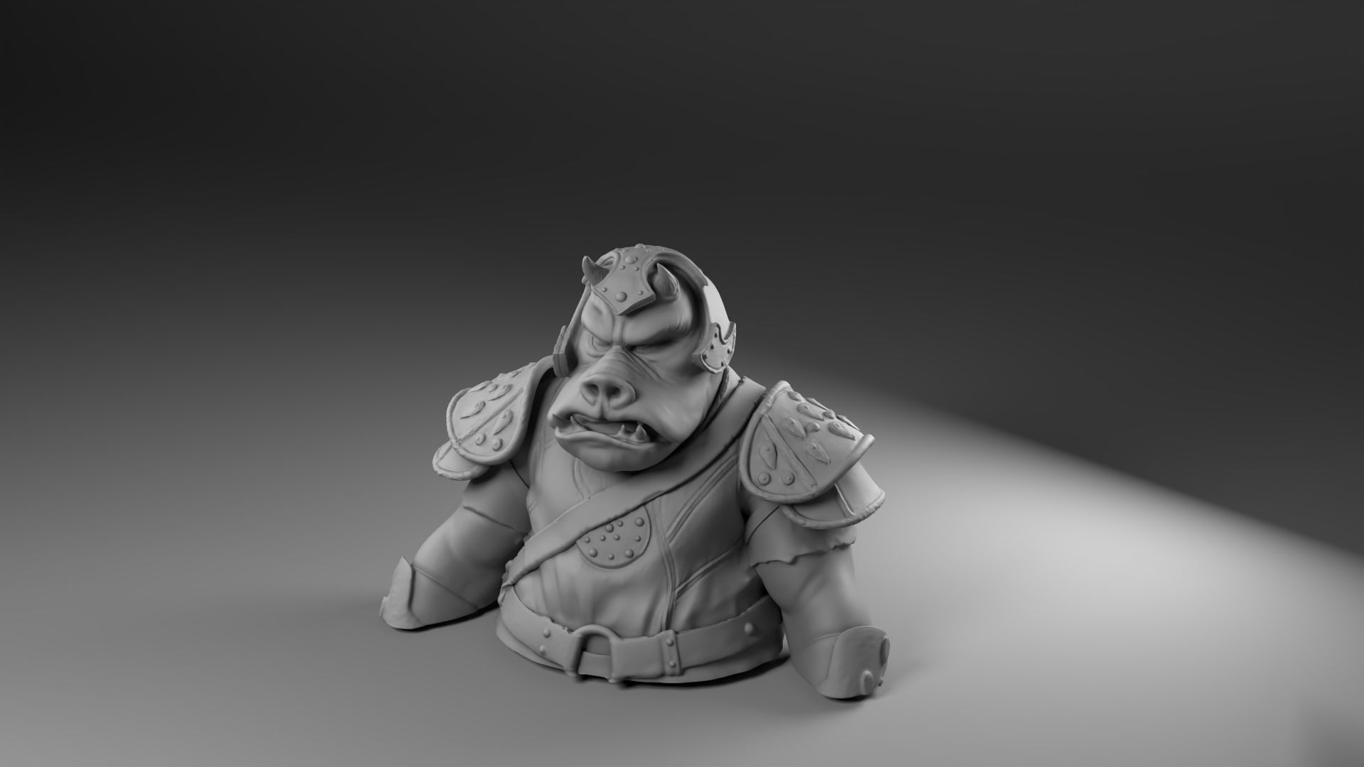 Rogua - Gamorrean guard - Star Wars Return of the Jedi 3D print model_26