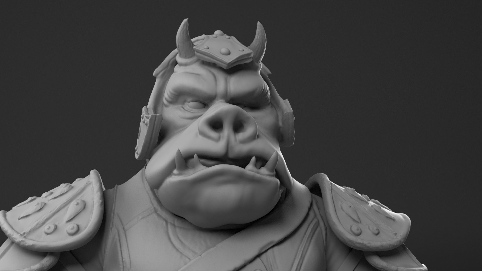 Rogua - Gamorrean guard - Star Wars Return of the Jedi 3D print model_23