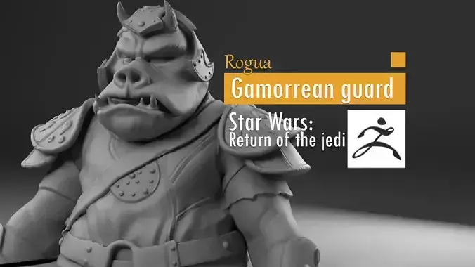 Rogua - Gamorrean guard - Star Wars Return of the Jedi 3D print model
