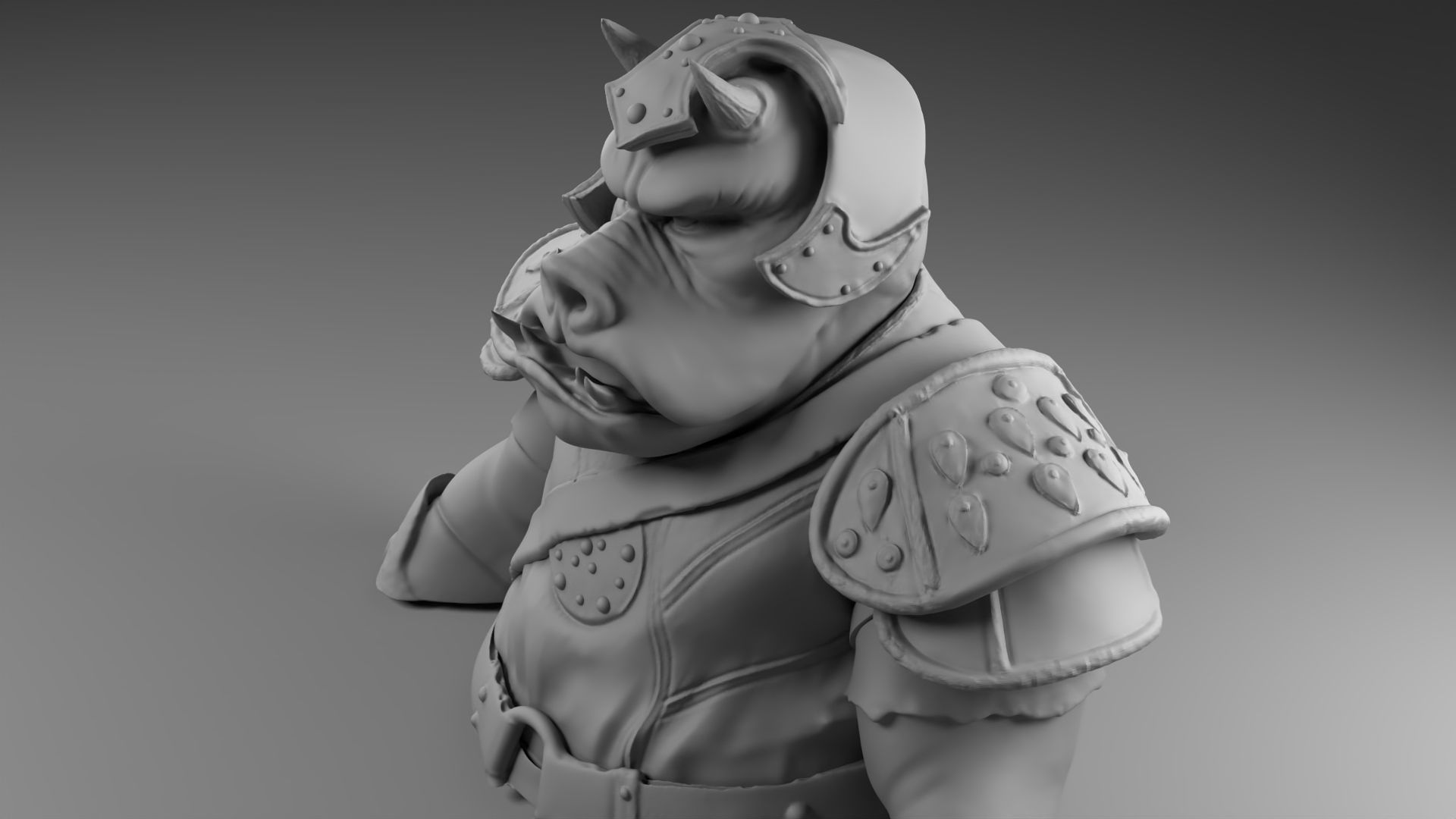 Rogua - Gamorrean guard - Star Wars Return of the Jedi 3D print model_12