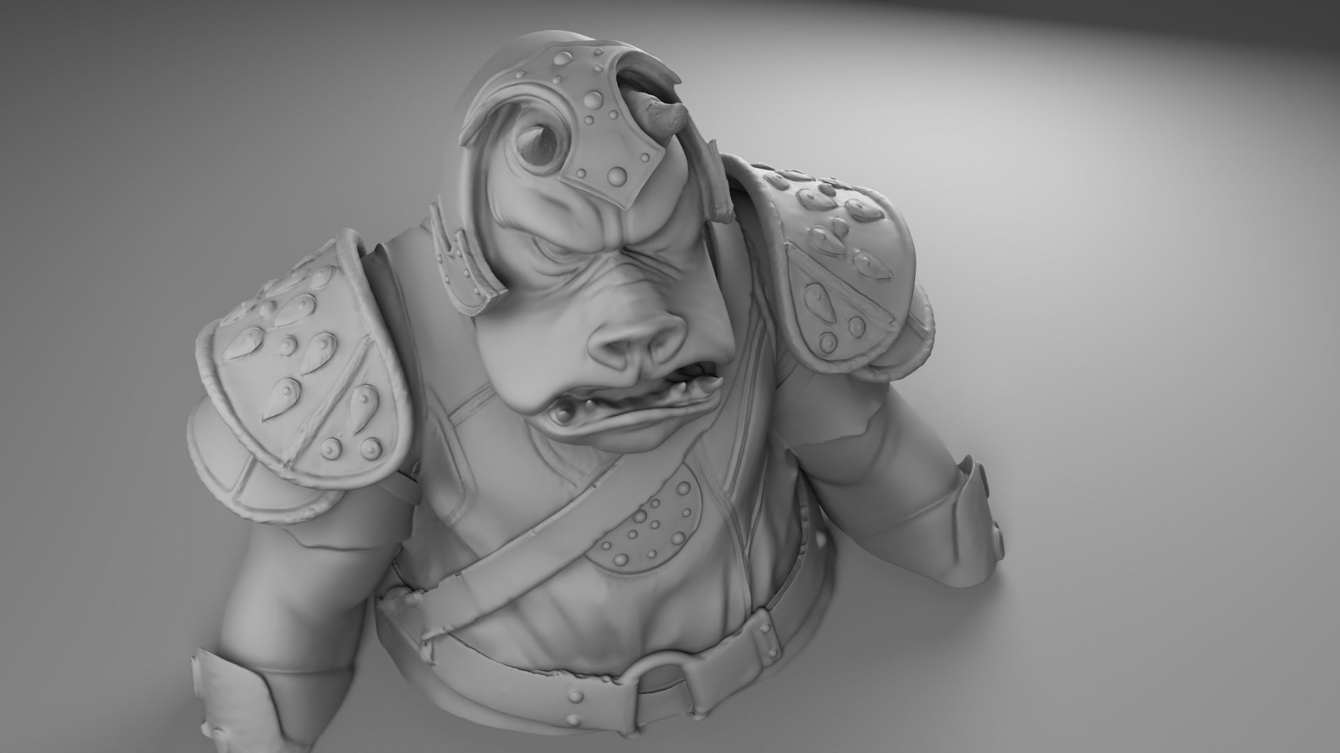 Rogua - Gamorrean guard - Star Wars Return of the Jedi 3D print model_14