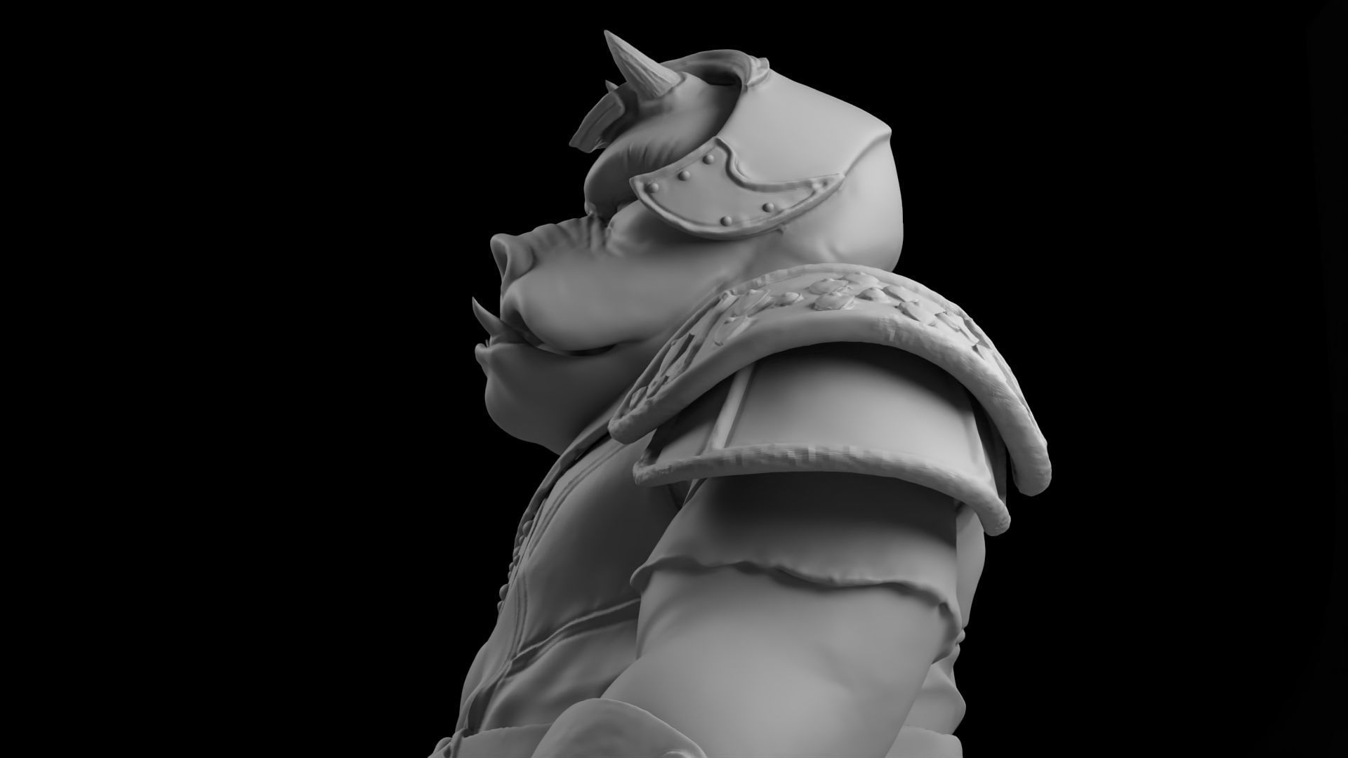 Rogua - Gamorrean guard - Star Wars Return of the Jedi 3D print model_20