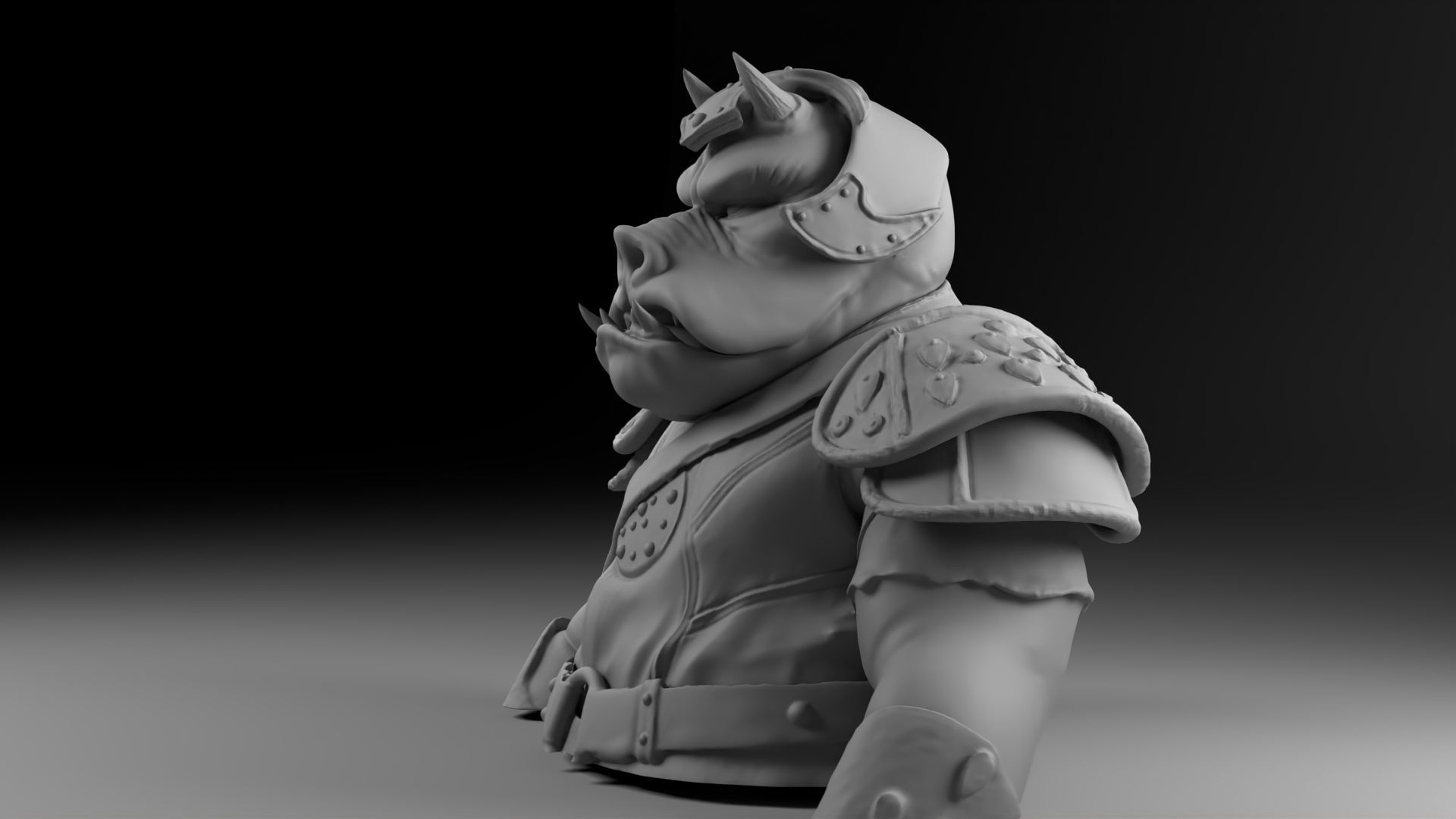 Rogua - Gamorrean guard - Star Wars Return of the Jedi 3D print model_3