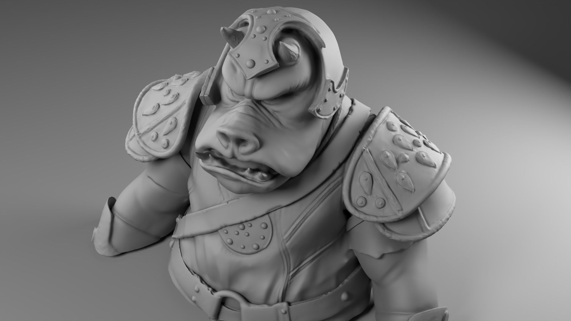 Rogua - Gamorrean guard - Star Wars Return of the Jedi 3D print model_13