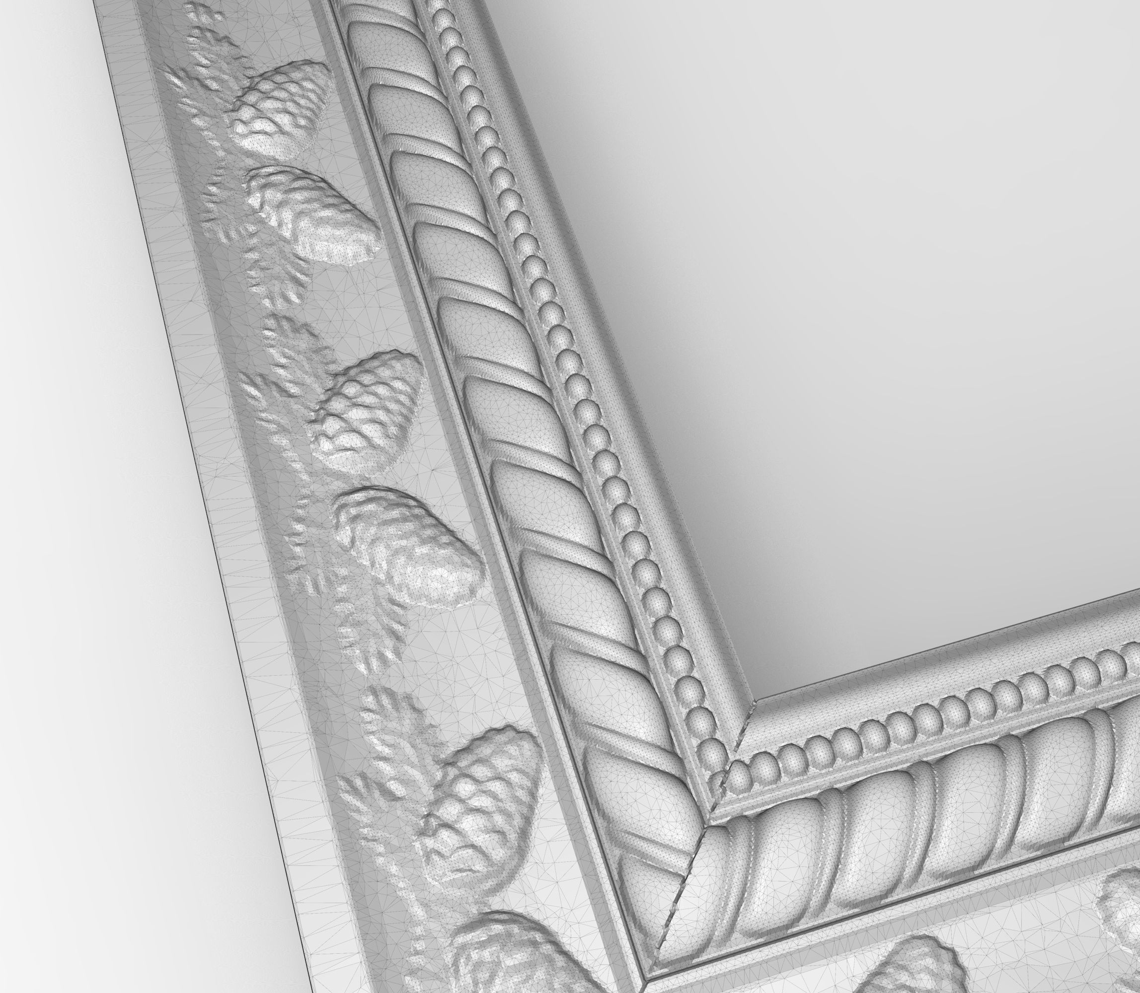 Carved Picture Frame 3D model_6