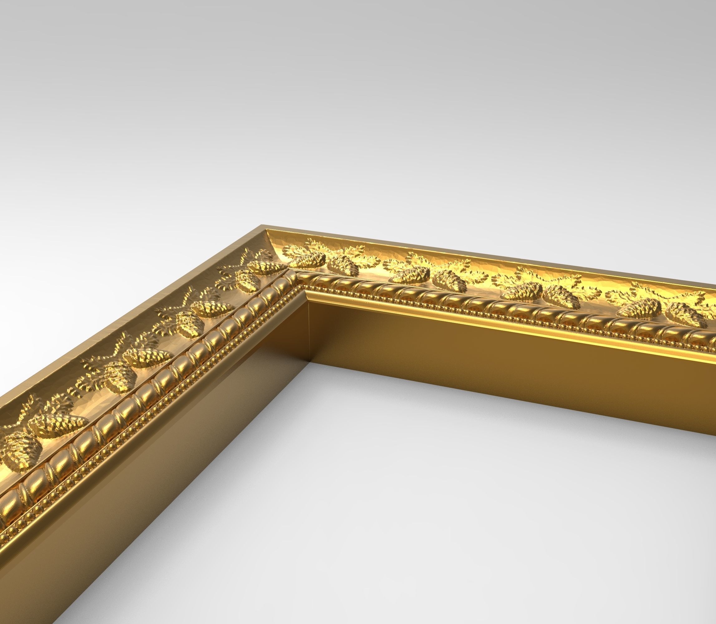 Carved Picture Frame 3D model_2