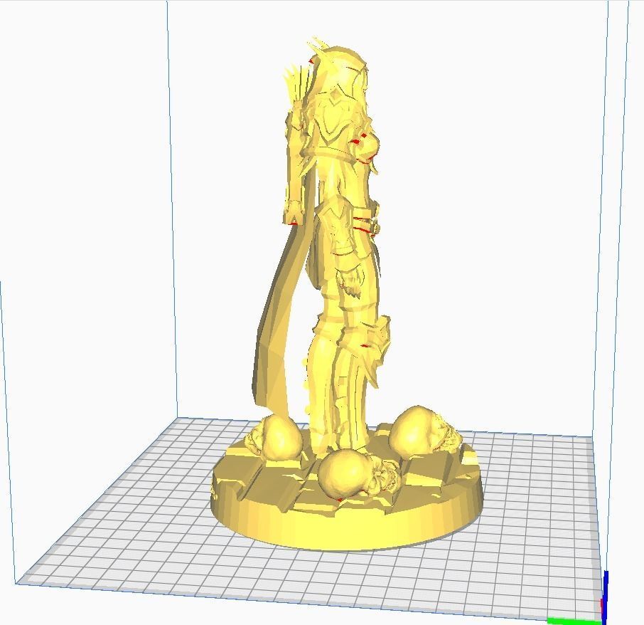 Femelle Elfe Chasseur  3D print model_3