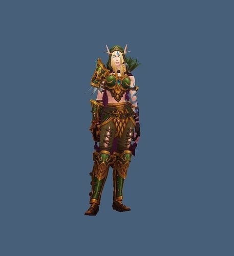 Femelle Elfe Chasseur  3D print model