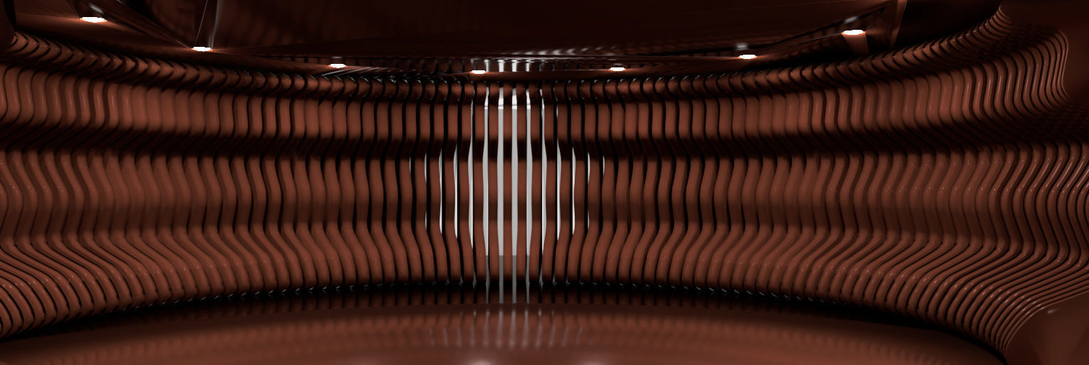 Rounded curved wall LS design 3D model_16