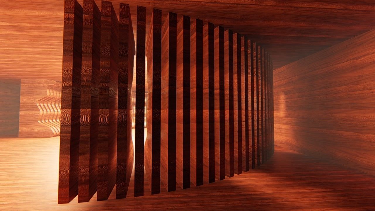 Rounded curved wall LS design 3D model_6