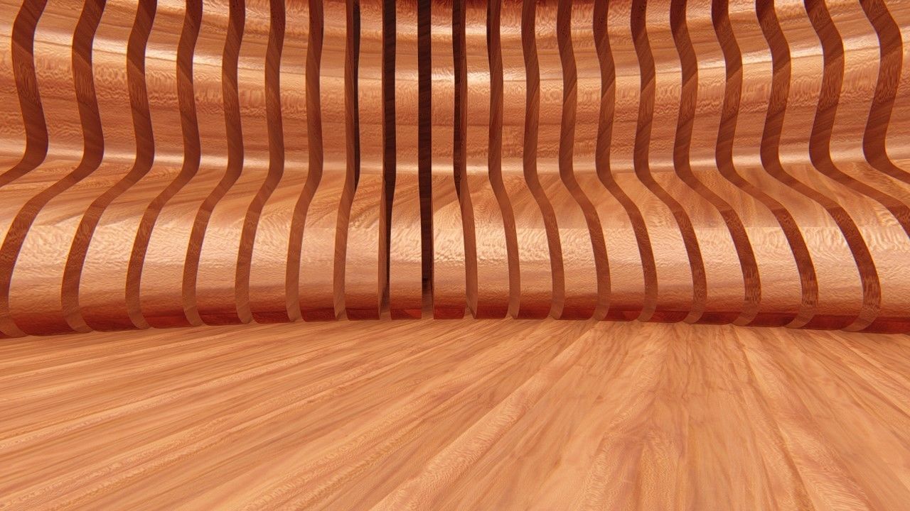 Rounded curved wall LS design 3D model_15