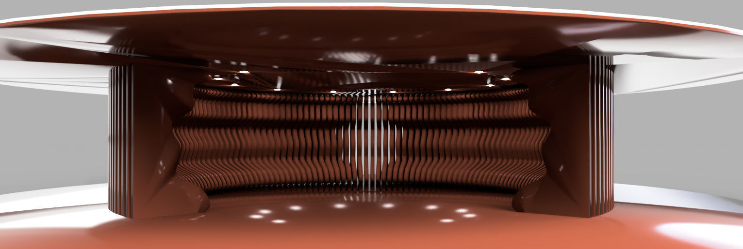 Rounded curved wall LS design 3D model_17