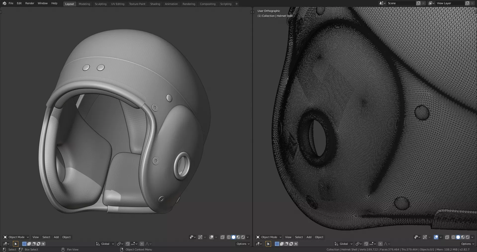 Vintage Football Helmet 3D print model_0