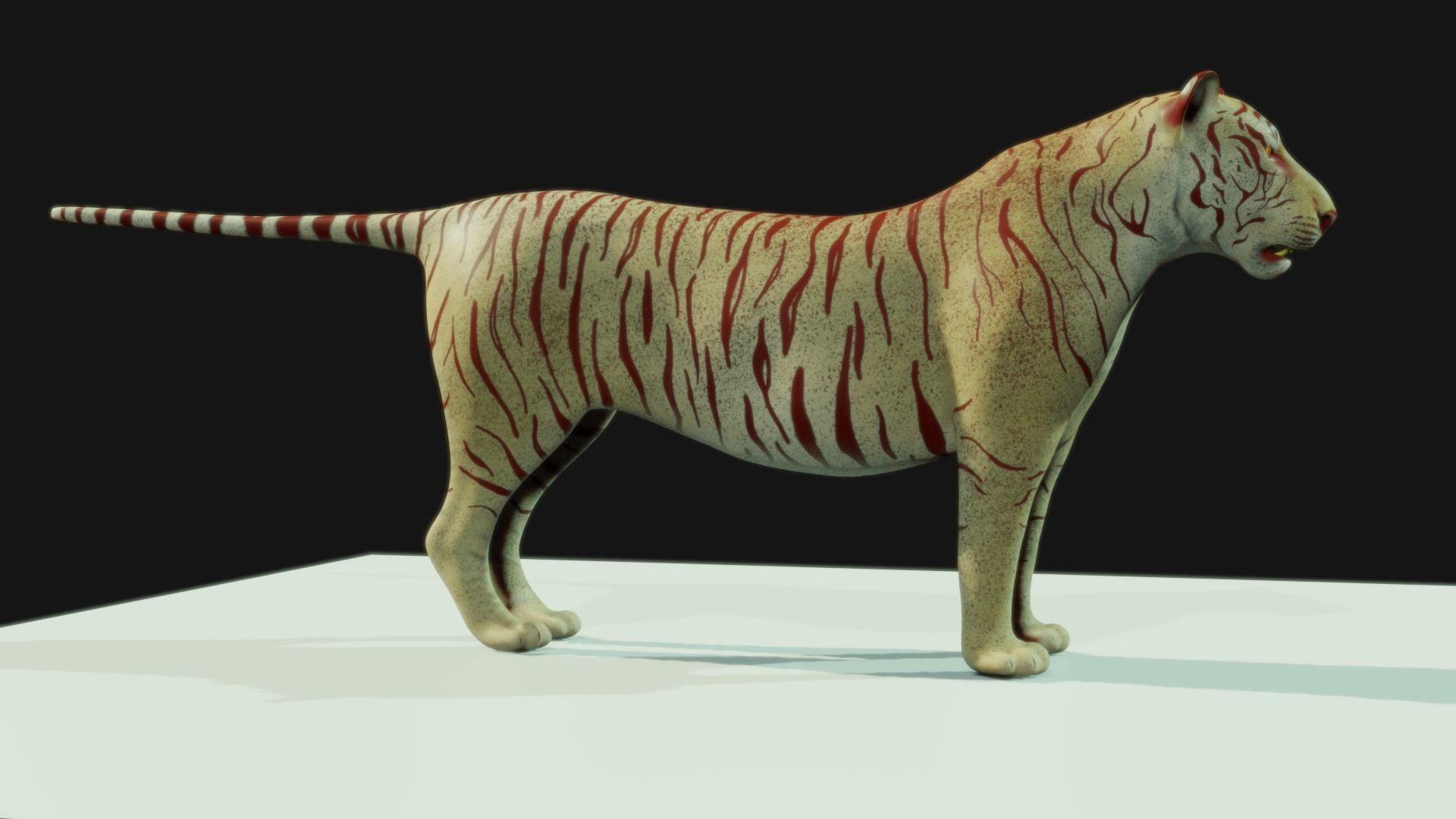 the Most Advanced Rigged Tiger for blender its Here Low-poly 3D model_18