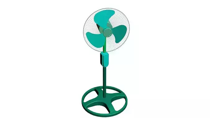 Standing Fan -Low Poly animated Low-poly 3D model