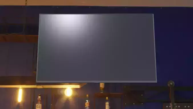 TV Model led panel in bar