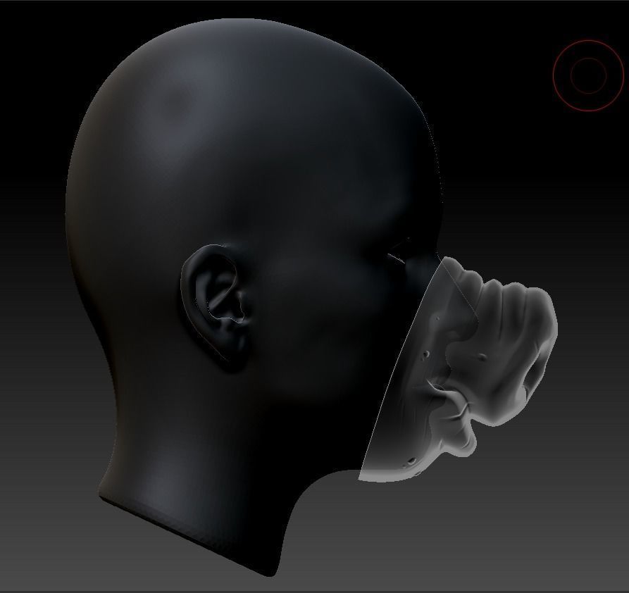 Stylized Pig Mask for 3d print 3D print model_2