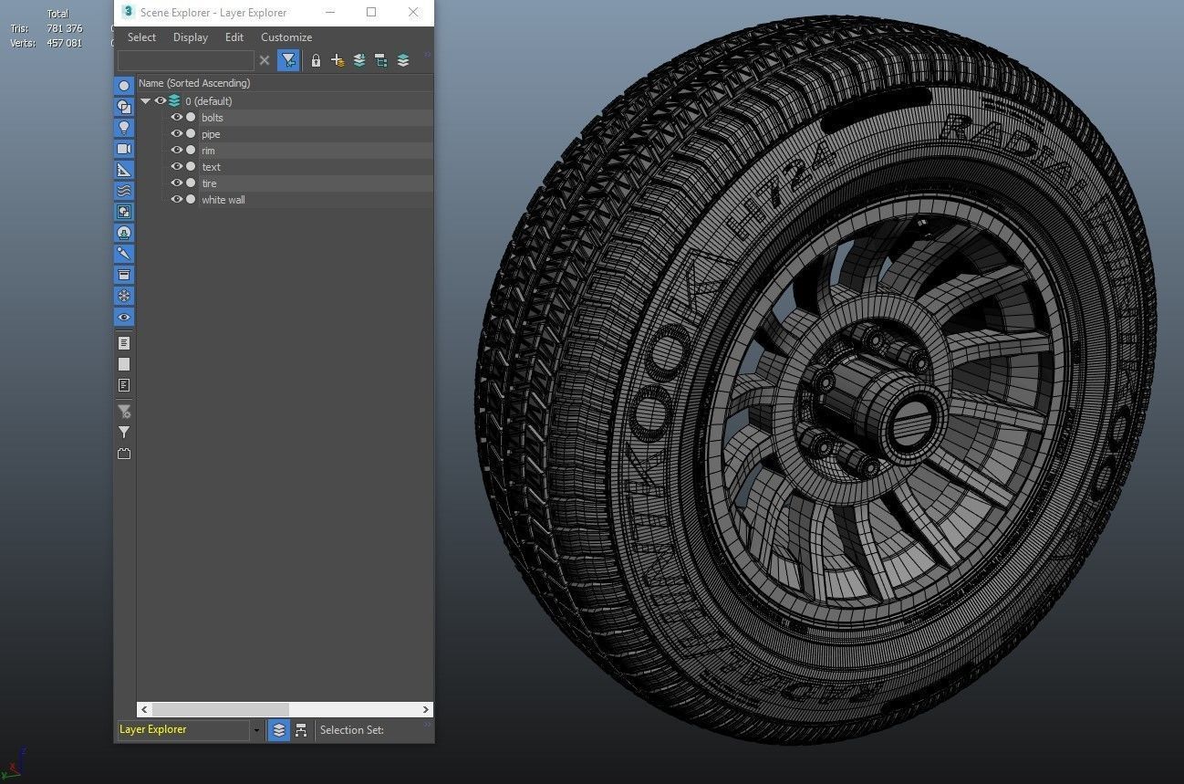 Jeep highpoly wheel 3D model_10