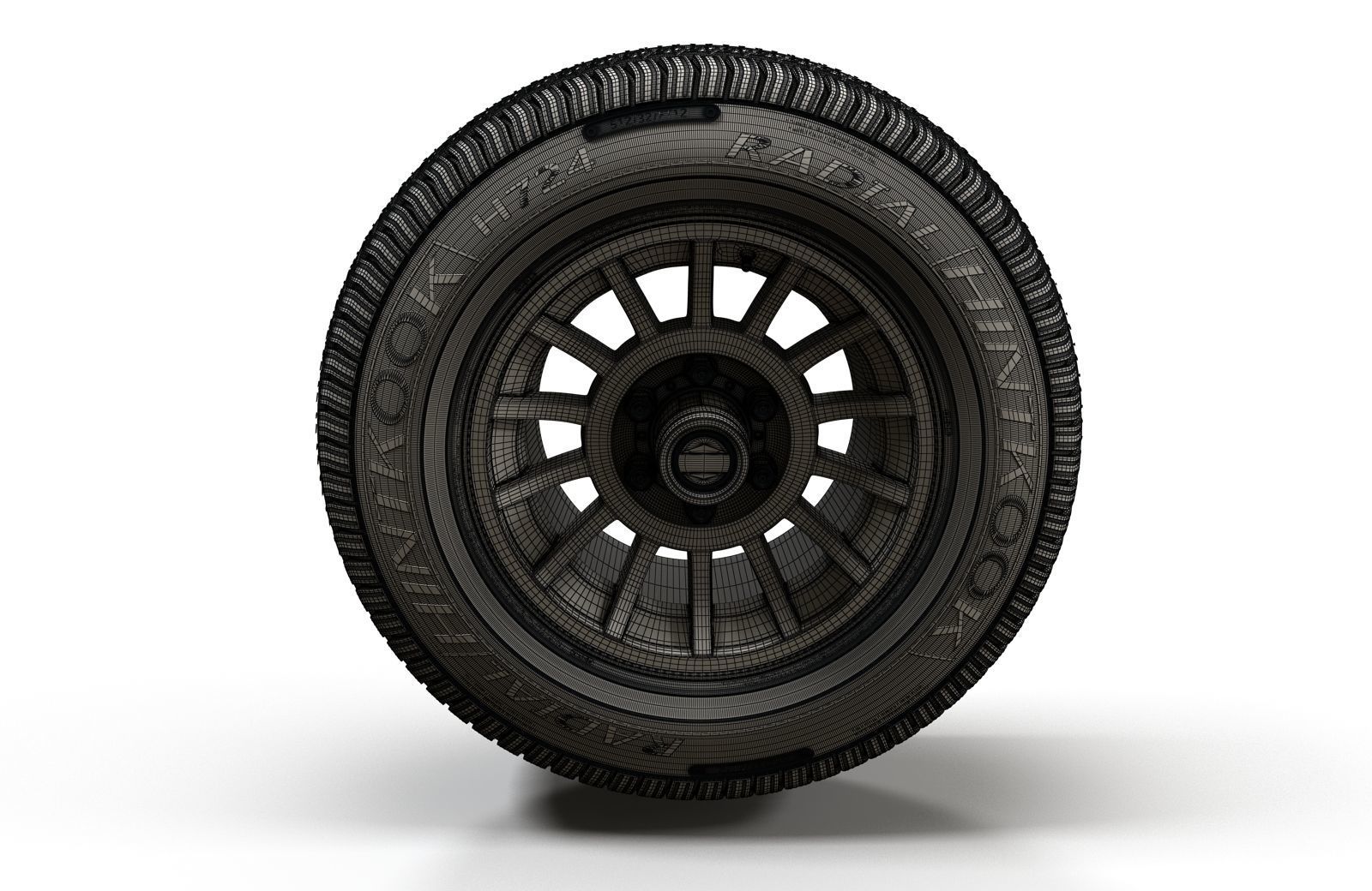 Jeep highpoly wheel 3D model_5