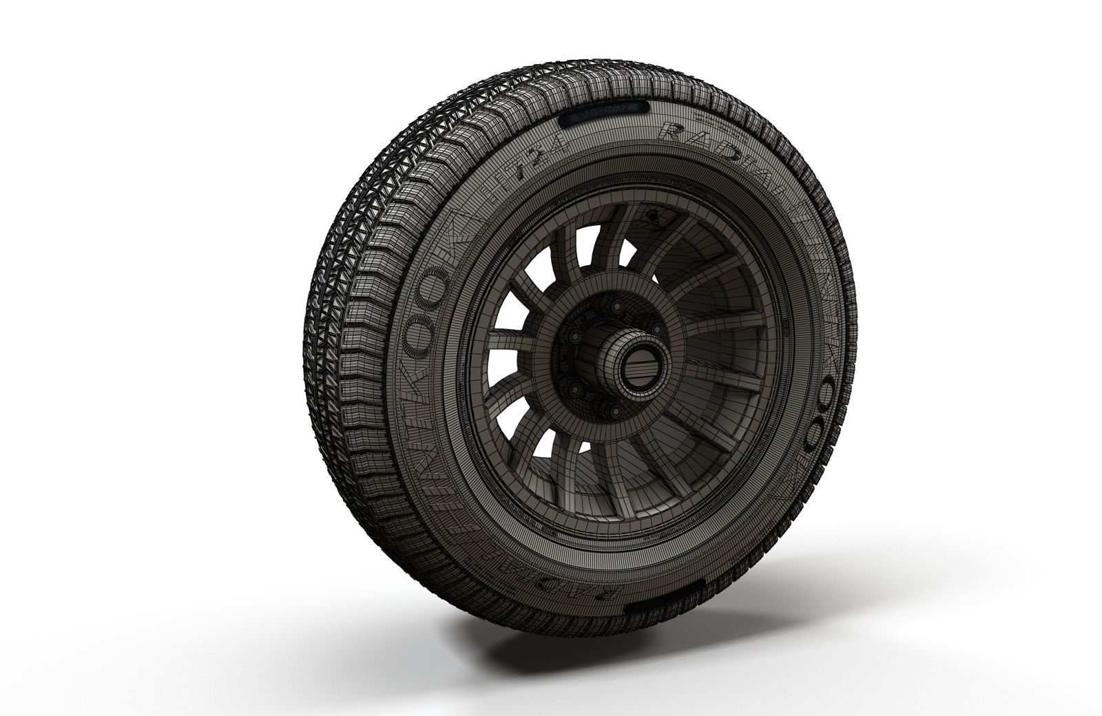 Jeep highpoly wheel 3D model_7