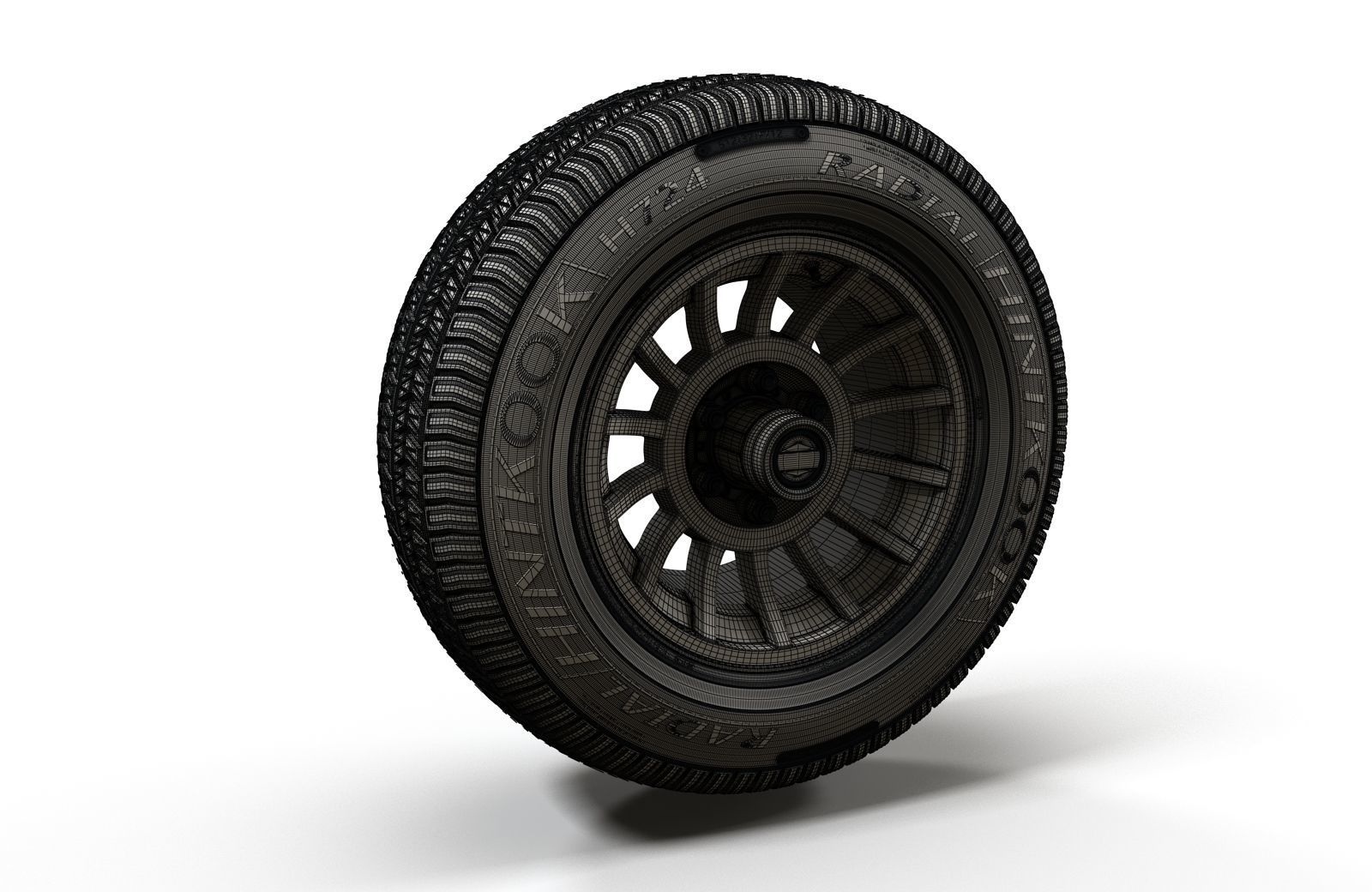 Jeep highpoly wheel 3D model_4