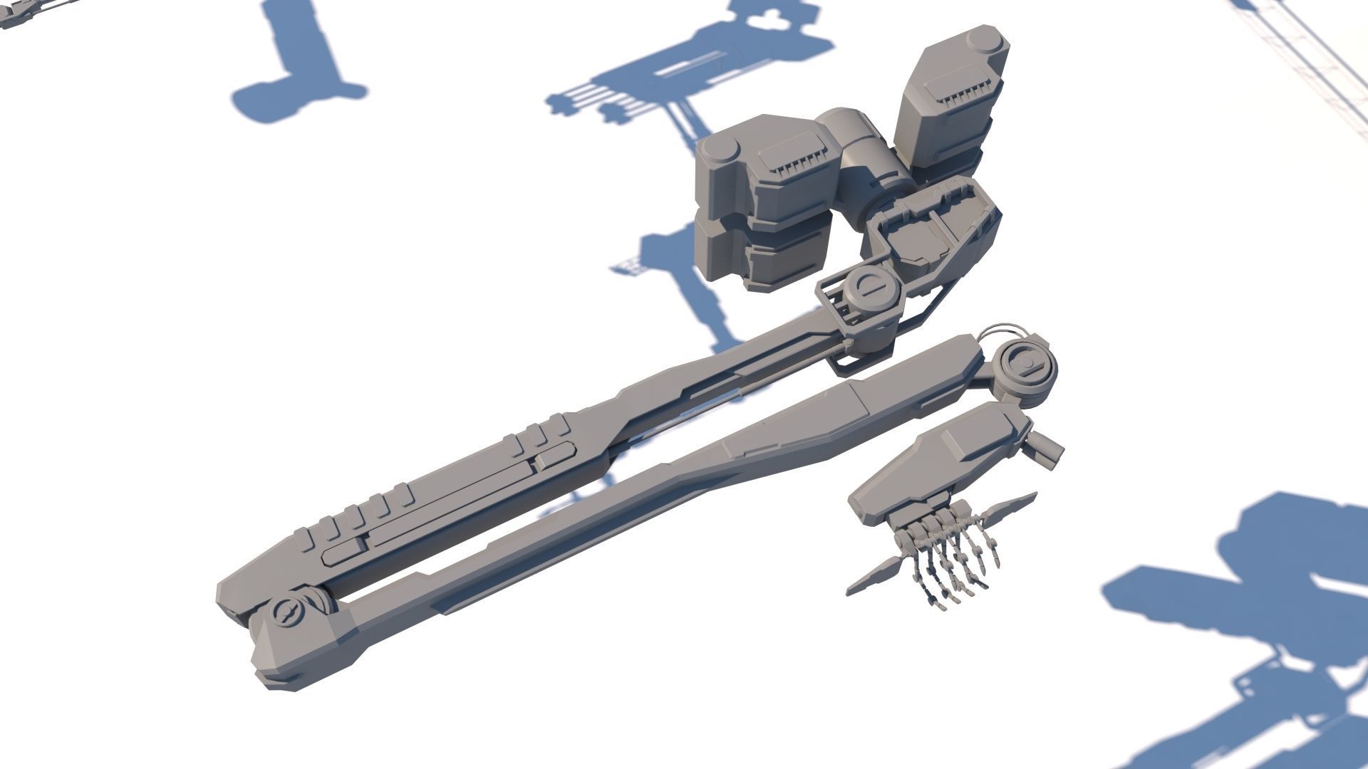 Sci Fi Space Station Set 3D model_12