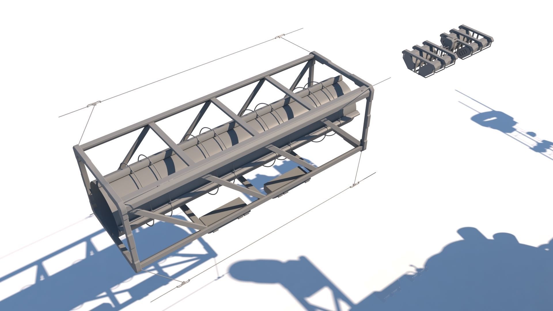 Sci Fi Space Station Set 3D model_6