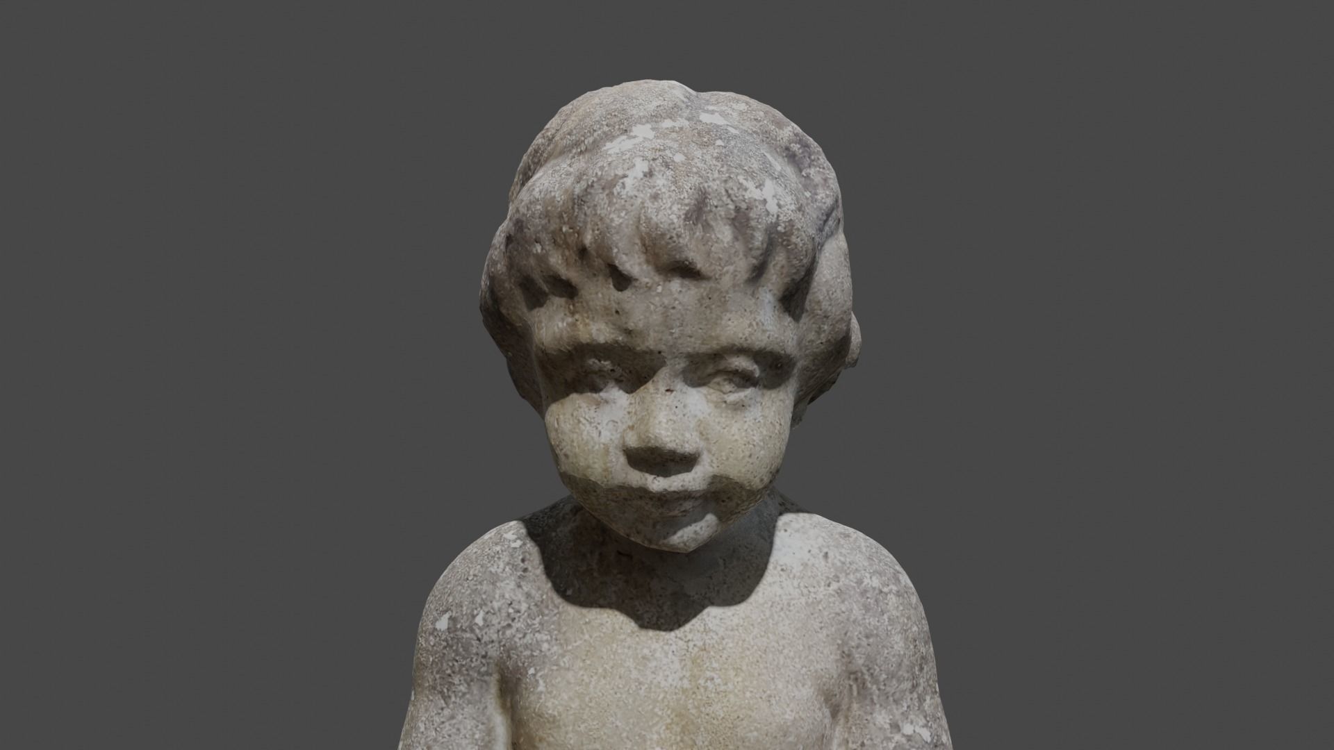 Scanned peeing boy garden statue 3D model CGTrader