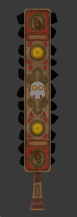 Aztec Weapon Pack Low-poly 3D model_10