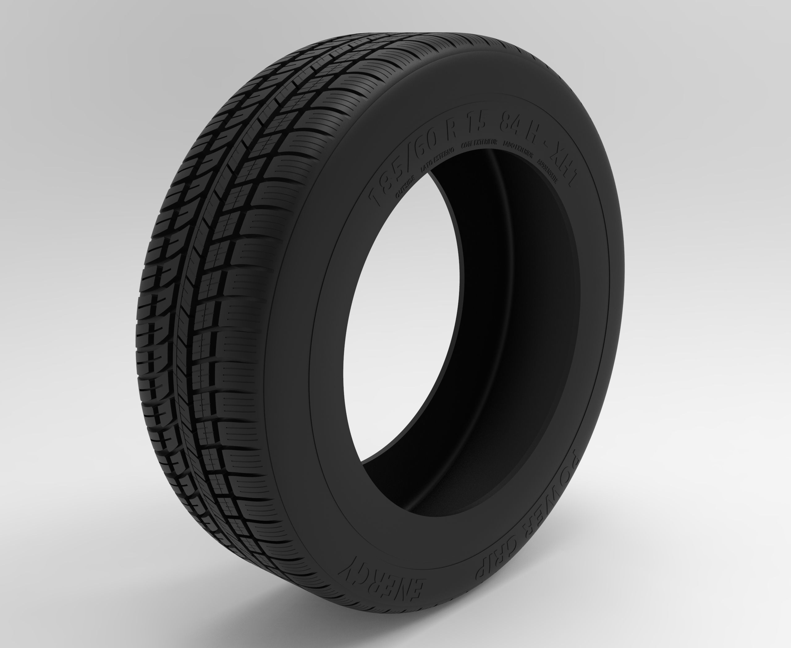 Realistic Tire tyre 3D model_2