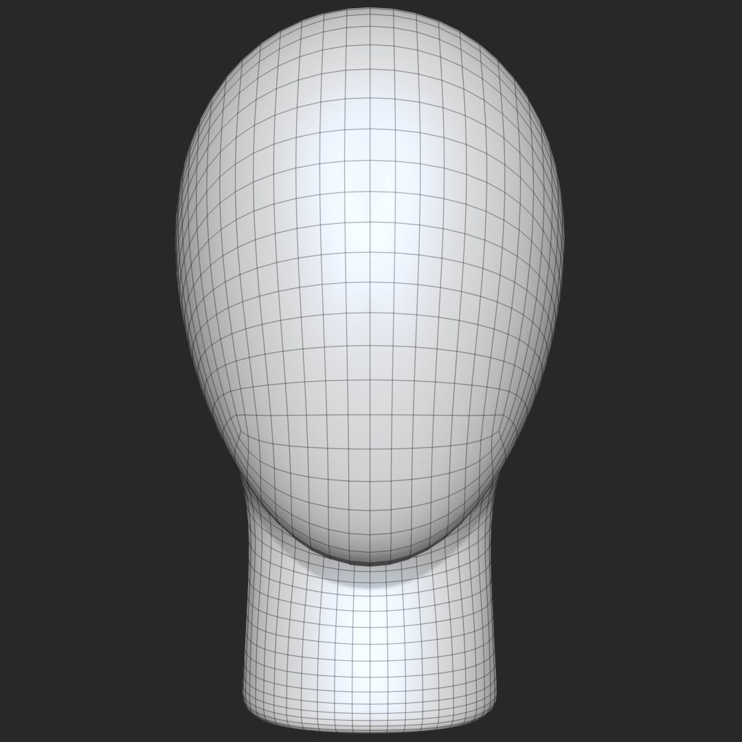 Mannequin Head 3D model_7