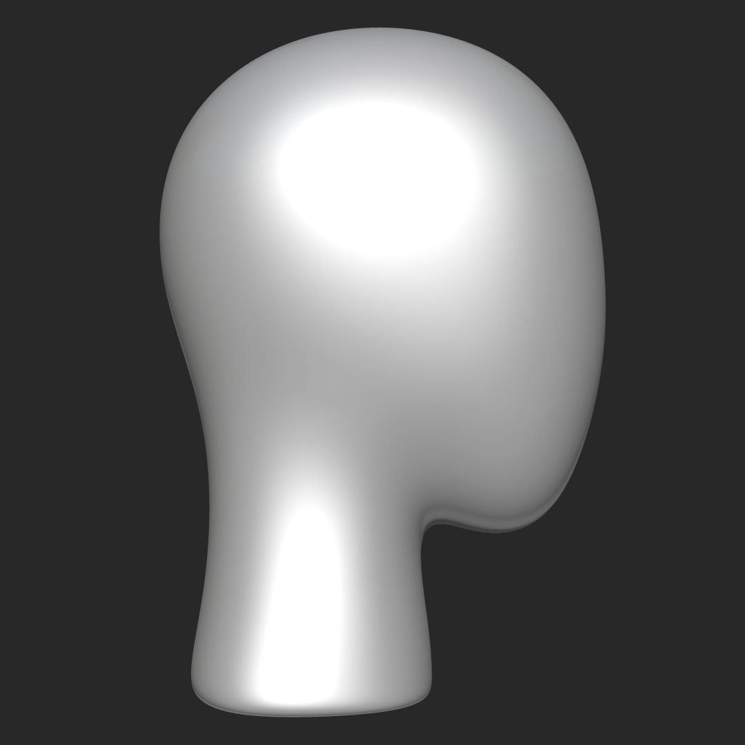 Mannequin Head 3D model_2