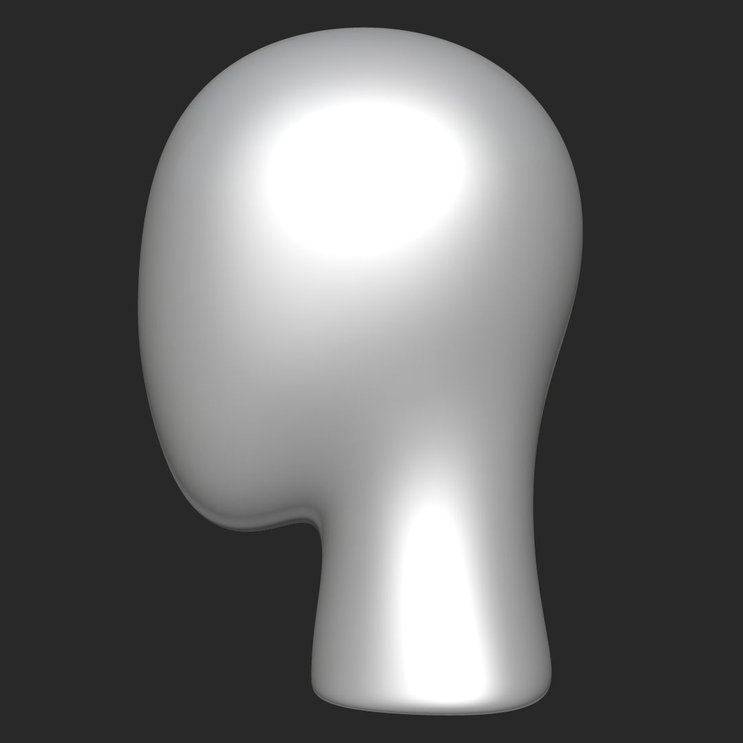 Mannequin Head 3D model_4
