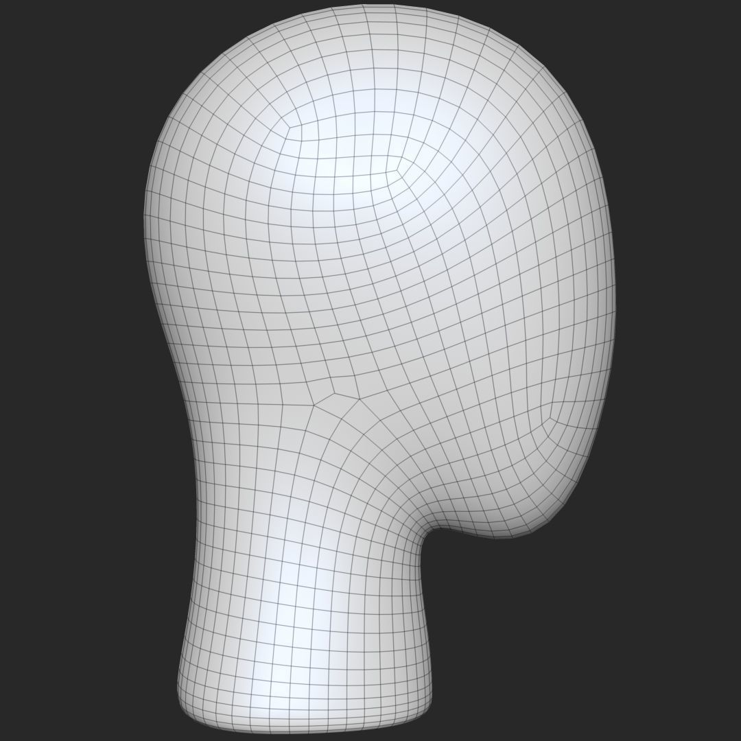 Mannequin Head 3D model_8