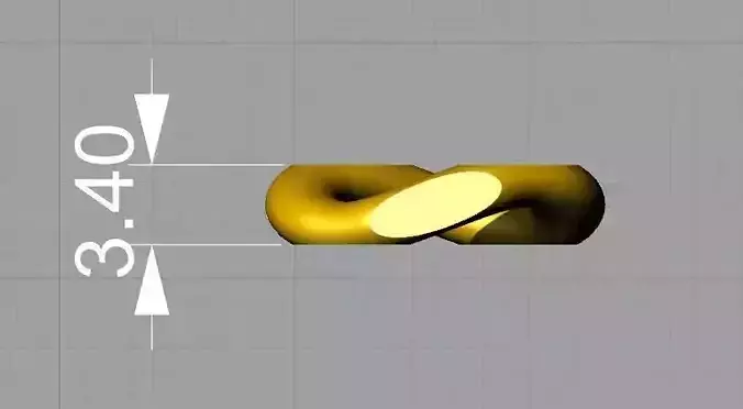 cuban chain necklace or bracelet new model 3D print model 1 size